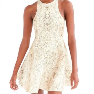 Silence + Noise Snake Skin Dress